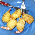 Creveti in cuib de cartofi