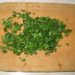 Ceapa verde tocata