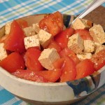 Salata de rosii cu branza tofu